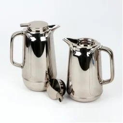 Coffee and Tea Thermos Set with Distinctive Design – 1L + 0.7L Capacities – Push-Button Dispenser – 2S1BB200026