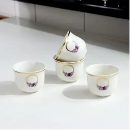Porcelain Coffee Cups Set – 12 Pieces