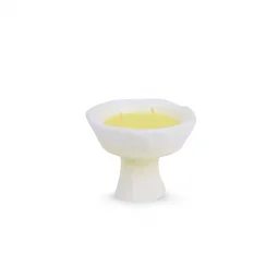 شموع معطره بقاعده سيراميك ابيض 