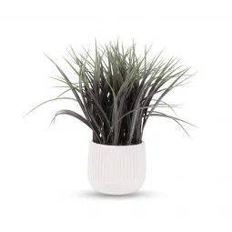 Artificial flower vase with ceramic base, 45 cm