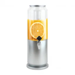 Juice Jack with Silver Base - Transparent Silver - 3.0L