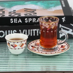 Distinctive coffee and tea cup set - 36 pieces